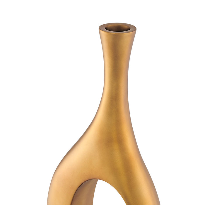 Trombone Vase Large // Matte Bronze