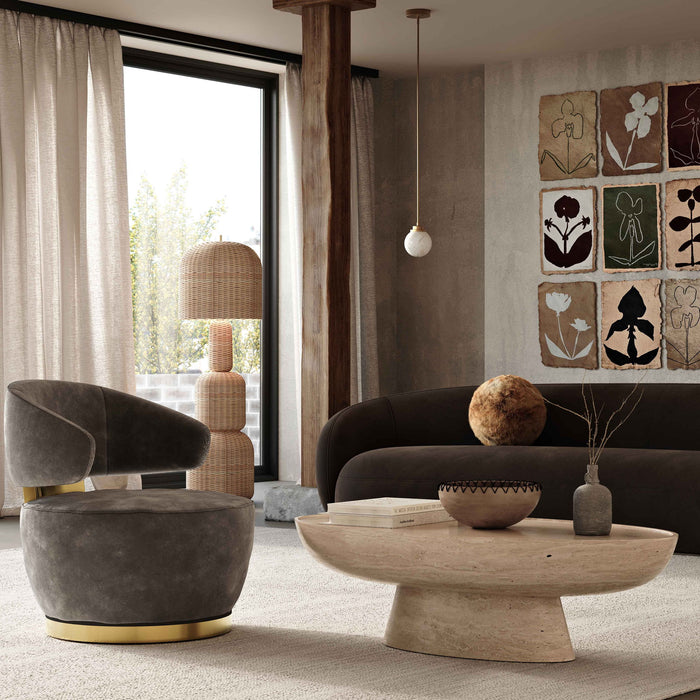 Kendall - Velvet Sofa - DecorGalore4U
