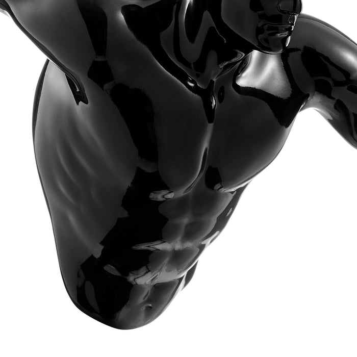 Runner Man 20" Wall Sculpture // Black