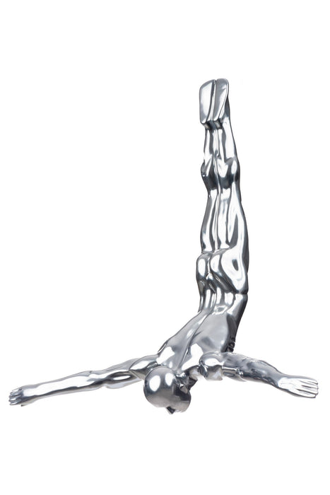 Set of Three Large Wall Divers // Semi Chrome