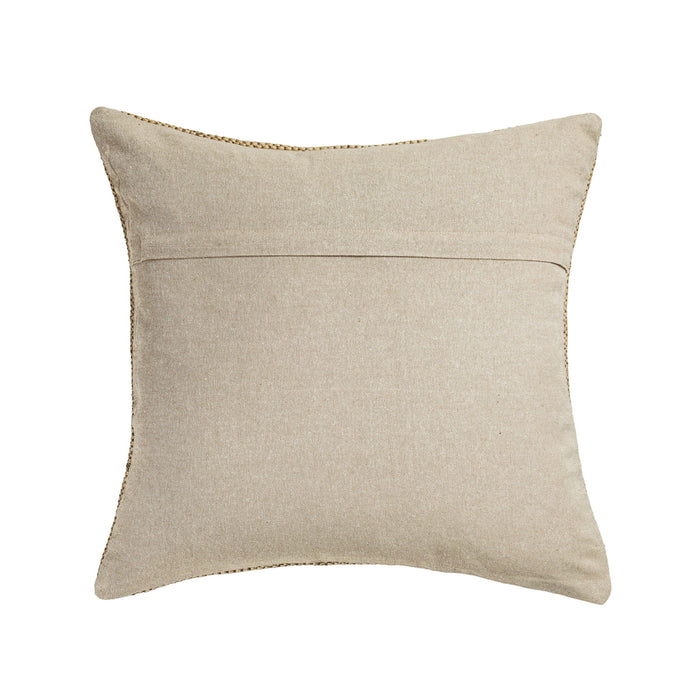 Terra - 20" Square Wool and Jute Kilim Throw Pillow (Cover) - Clay