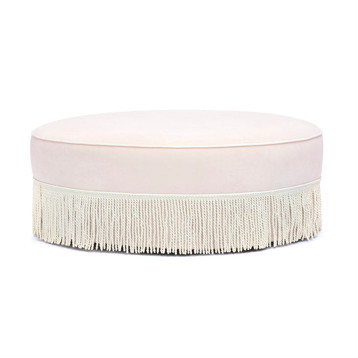 Tassy - Tasseled Round Ottoman