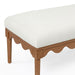 Oodle - Vegan Mohair Bench, Walnut Legs - DecorGalore4U