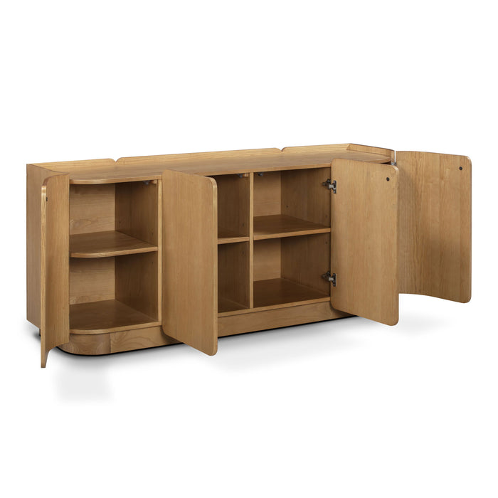 Moora - 4-Door Sideboard - Natural Ash - DecorGalore4U