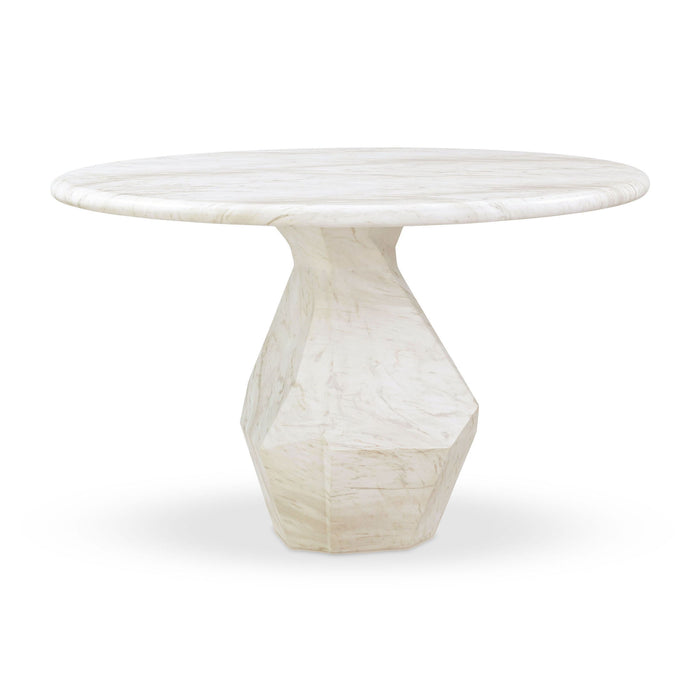 Esme - 48" Indoor / Outdoor Round Dining Table - White