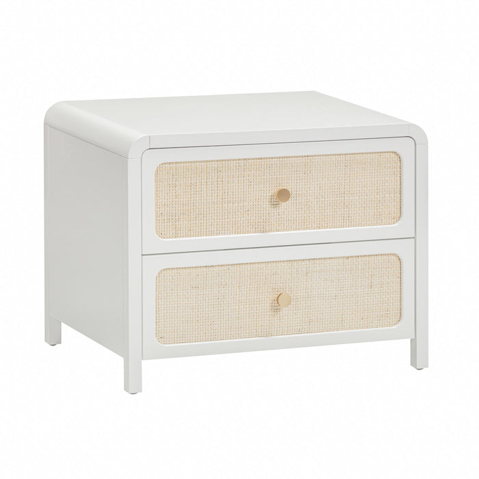 Patty - Rattan 2-Drawer Nightstand