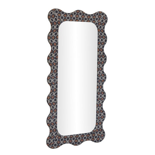 Charlene - 39" x 75" Squiggle Wall Mirror - Biologic Print - DecorGalore4U