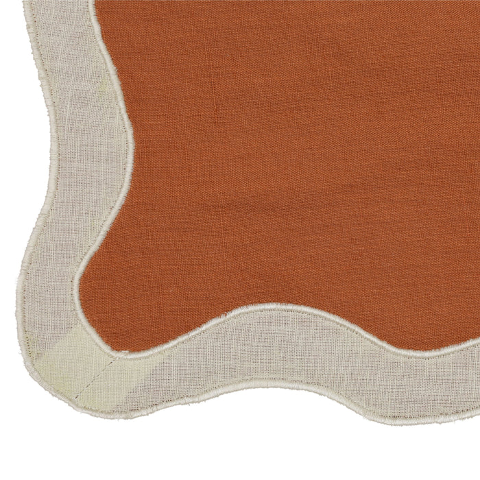 Organic Cotton / Linen Wavy Challah Cover