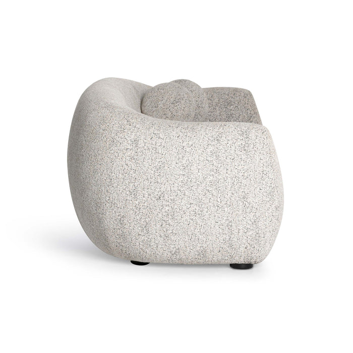 Judy - Woven Fabric Sofa - Black / White