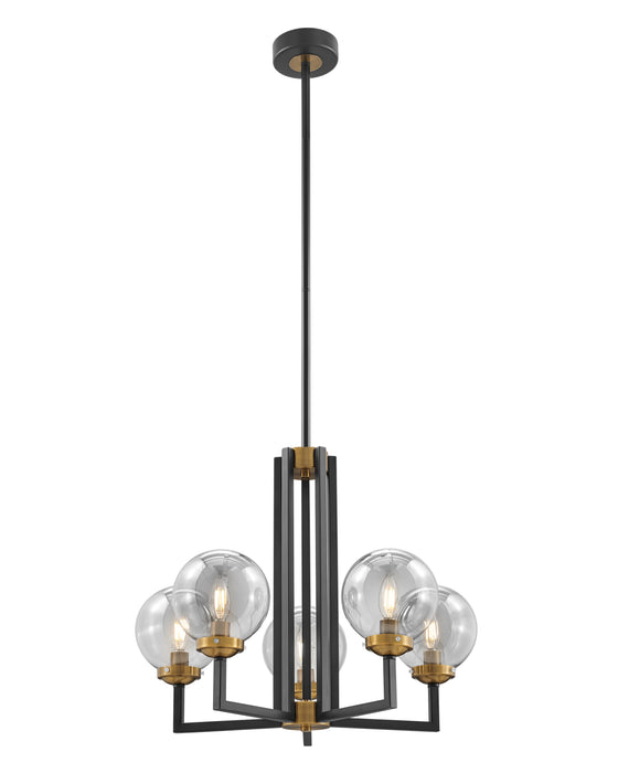 Monachopsis Small Chandelier // Gold and Black
