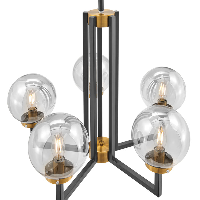 Monachopsis Small Chandelier // Gold and Black