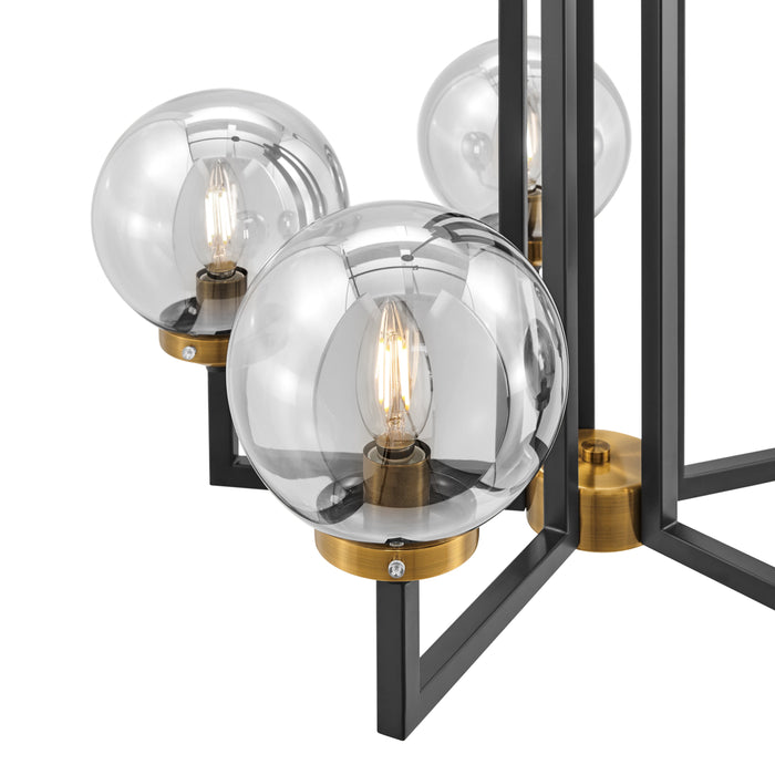 Monachopsis Small Chandelier // Gold and Black