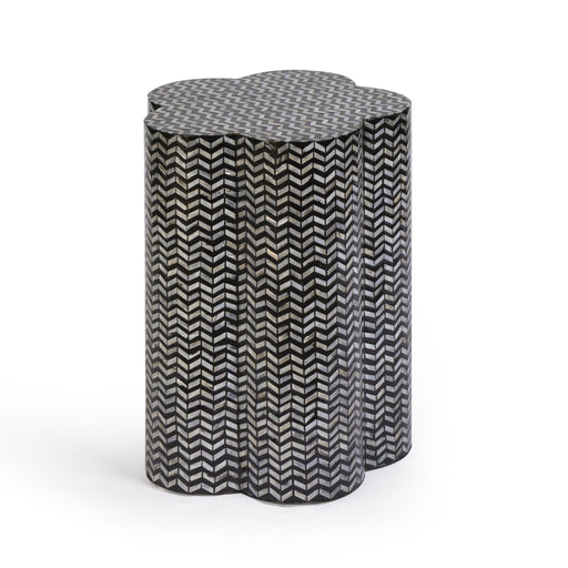 Mother Of Pearl Shell Side Table - Truffle - DecorGalore4U