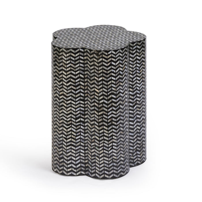 Mother Of Pearl Shell Side Table - Truffle - DecorGalore4U