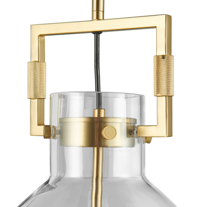 Cronus Crystal LED 1 Light Pendant // Gold