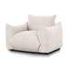Saint Tropez - Nubby Fabric Armchair - Sand - DecorGalore4U