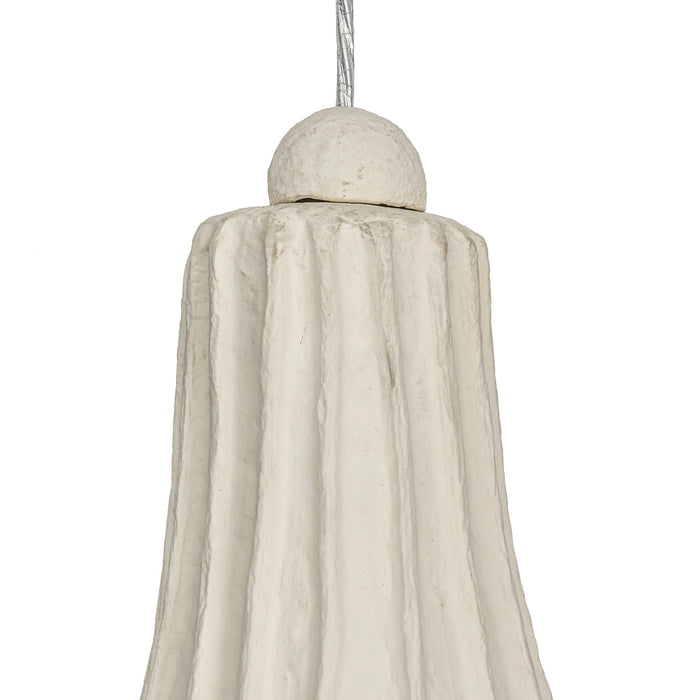 Looma - Cotton Mache Pendant Lamp - Off White - DecorGalore4U