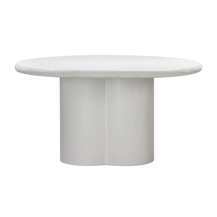 Elika - Faux Plaster Round Dining Table