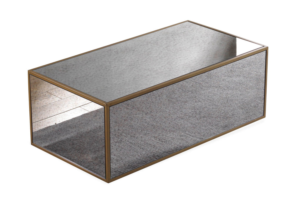 Lana - Mirrored Coffee Table - DecorGalore4U