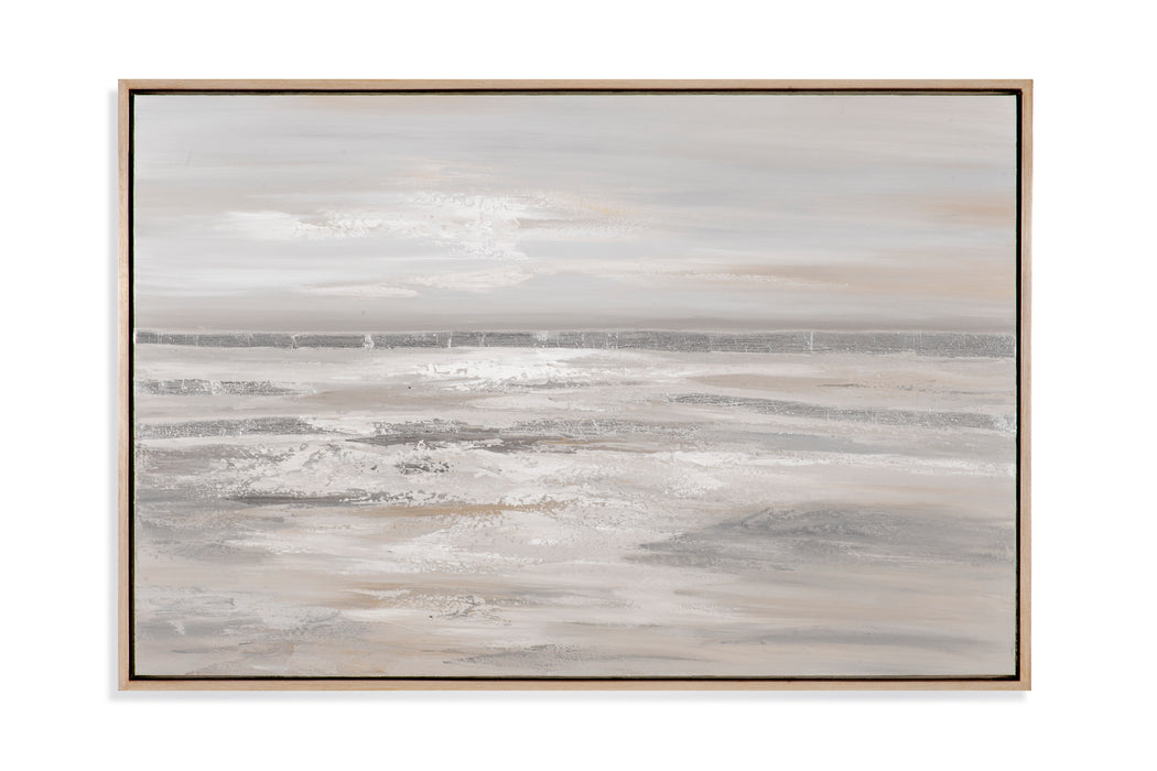 Silver Landscape Framed Canvas