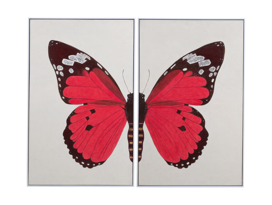 Butterfly Framed Canvas Set of 2