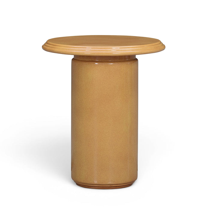 Tate - Concrete Side Table - Turmeric