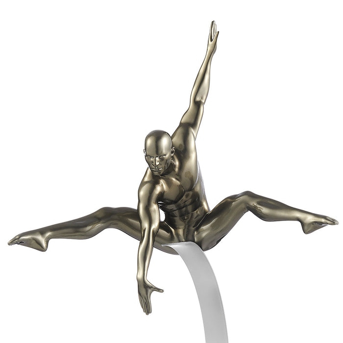 Dynamic Man Sculpture // Gray