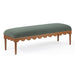 Oodle - Vegan Mohair Bench, Walnut Legs - DecorGalore4U