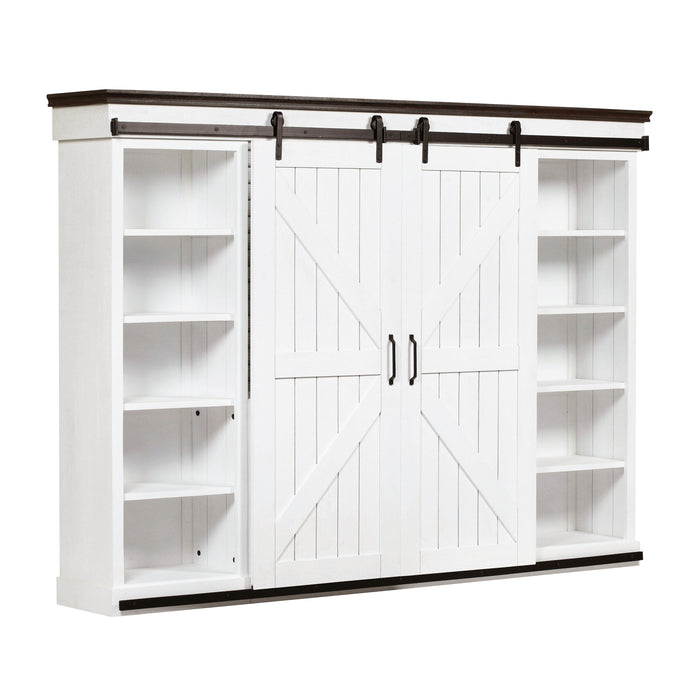 Harrison - Entertainment Center - Distressed White