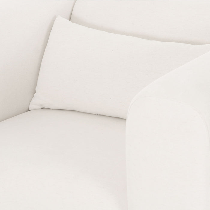 Tarra - Chenille Armchair - Cream
