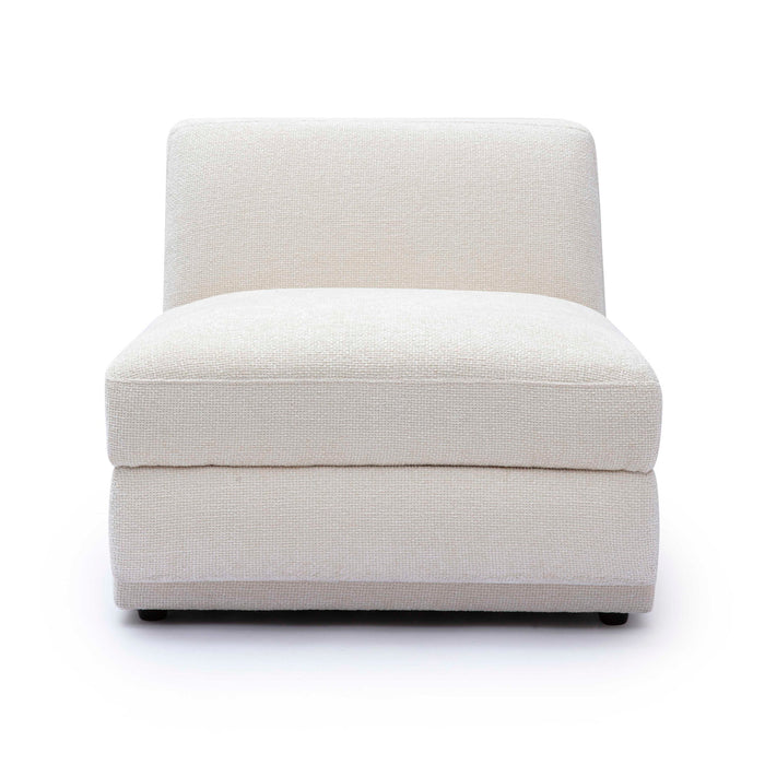 Perry - Modular Armless Chair - Cream