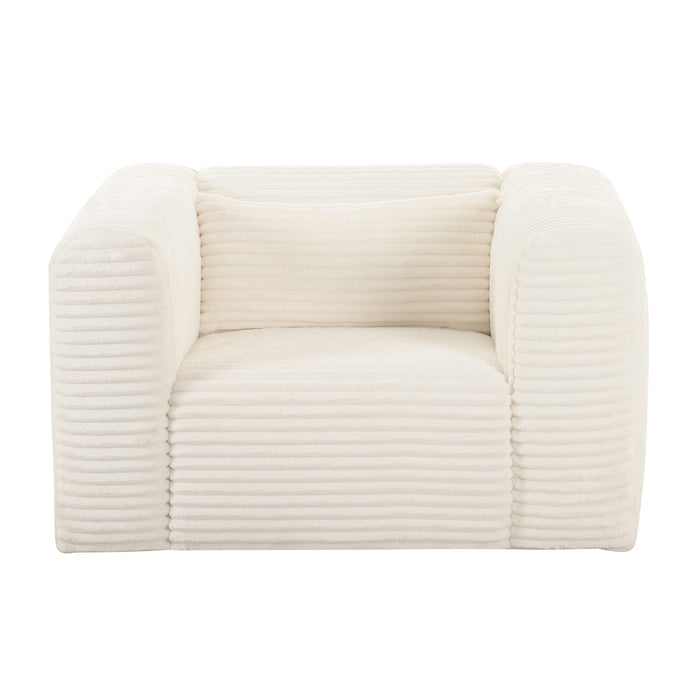 Tarra - Fluffy Oversized Corduroy Armchair