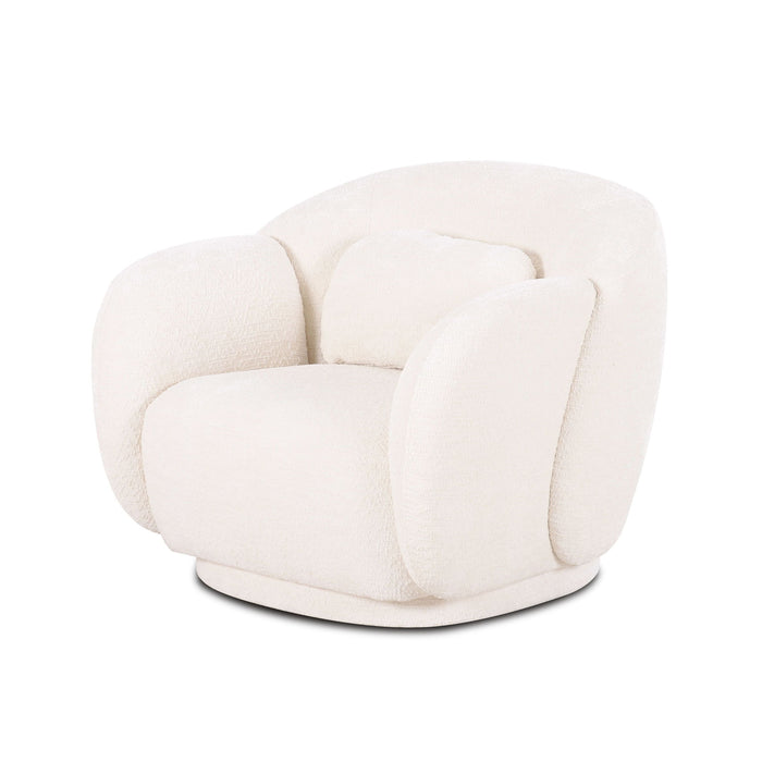 Misty - Knubby Fabric Accent Chair