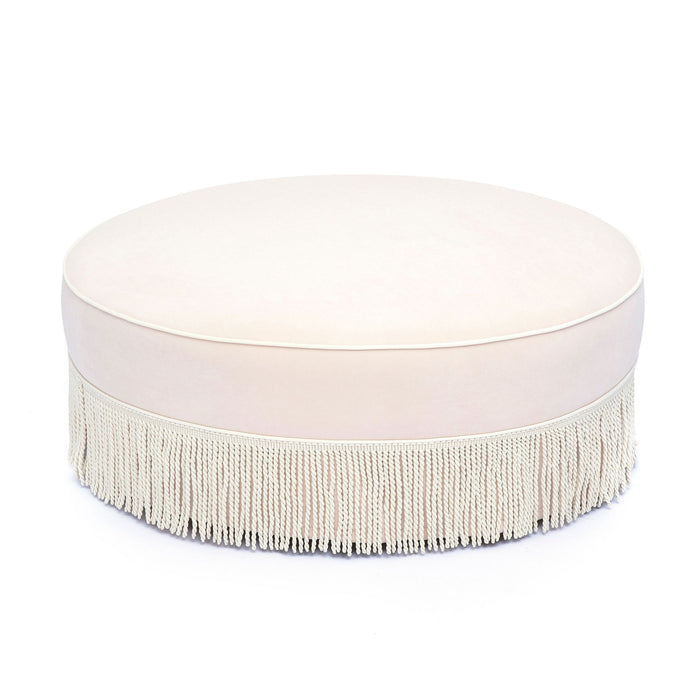 Tassy - Tasseled Round Ottoman