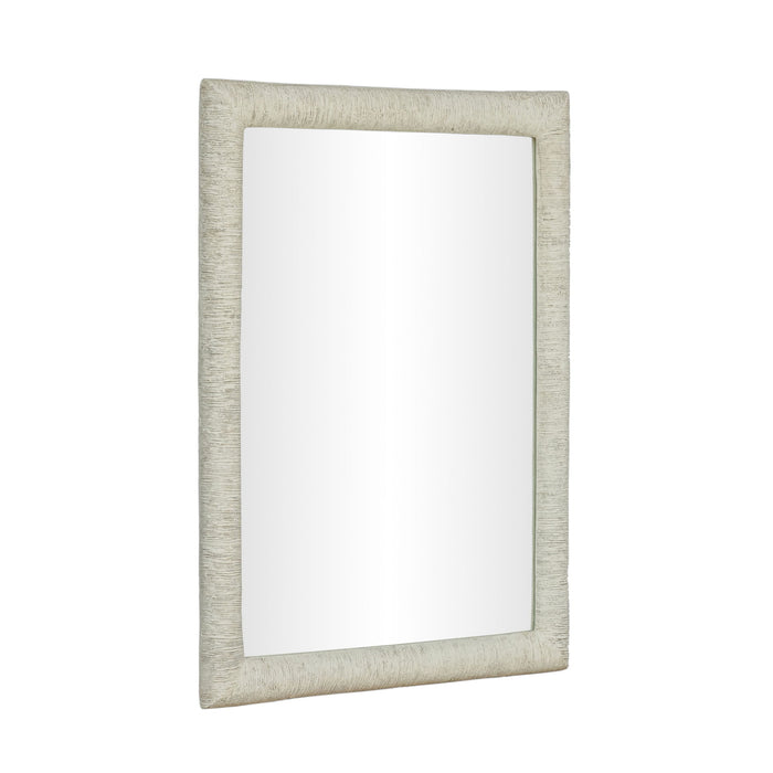 Orpheus - 34" x 47" Ribbed Rectangular Wall Mirror - Faux Stone - DecorGalore4U
