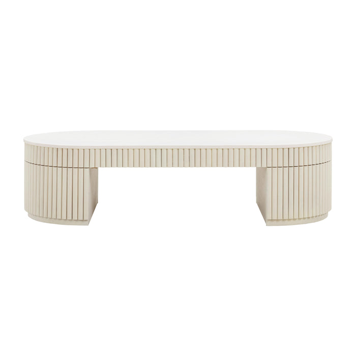 Bella Cream Oval Coffee Table