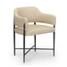Sezanne - Vegan Leather Dining Chair - Taupe - DecorGalore4U