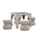 Tomlin - Game Table And Ottoman Set - DecorGalore4U