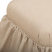 Gertrude - Performance Linen Skirted Ottoman - Yellow - DecorGalore4U