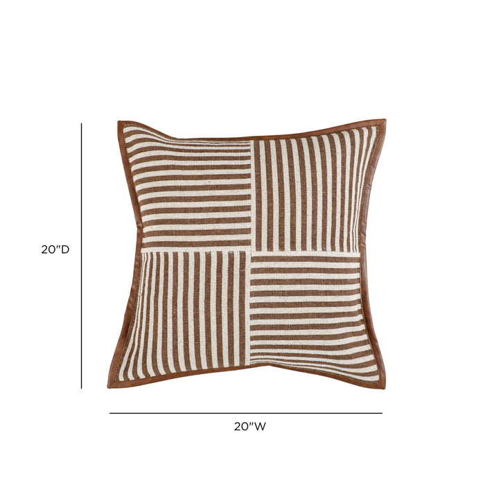 Kora - Cotton Jute Throw Pillow - DecorGalore4U