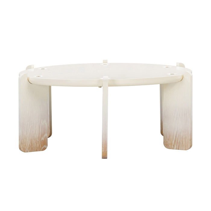 Gloria Cream Oak Coffee Table - DecorGalore4U