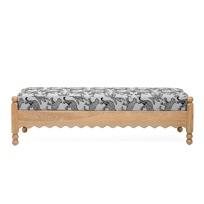 Thelma - Leopard Jacquard Bench