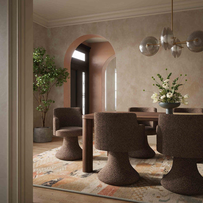 Jeffree - Performance Boucle Swivel Dining Chair