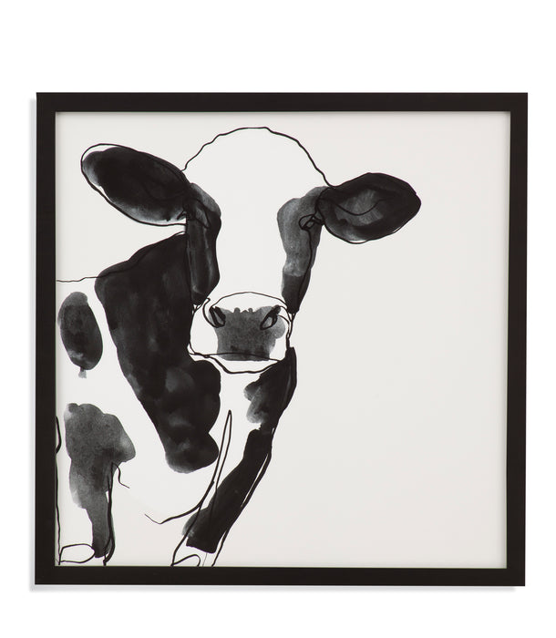 Cow Contour IV Framed Print