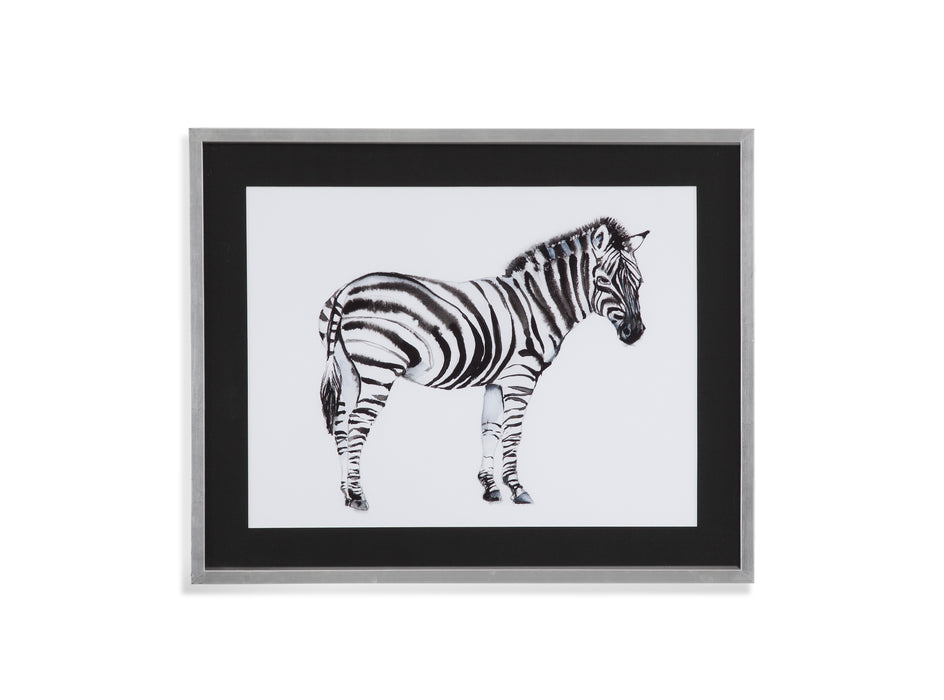 Standing Zebra I Framed Print