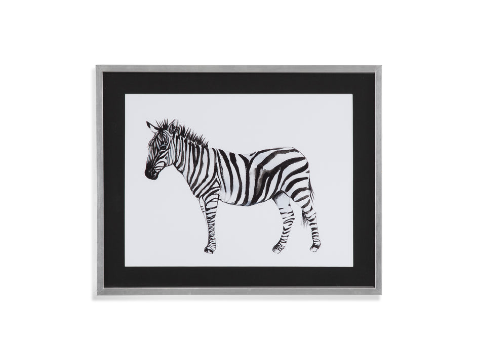 Standing Zebra II Framed Print