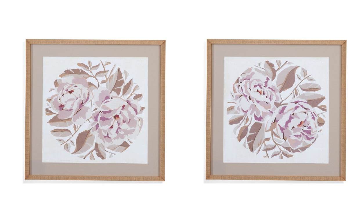 Eye of Peony Framed Print Set of 2