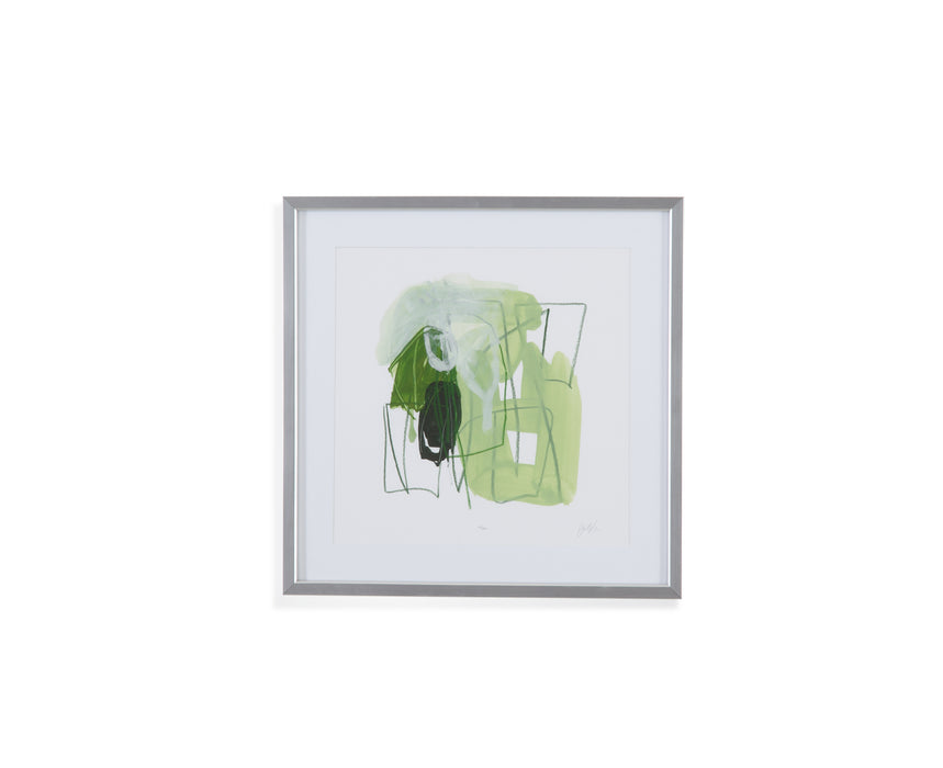 Jade Schematic II Framed Print