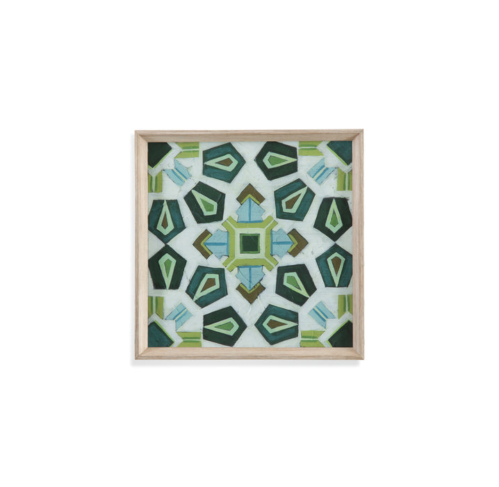 Palm Piazza Tile III Framed Print