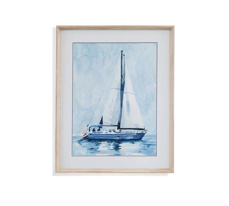 Lone Sailboat II Framed Print